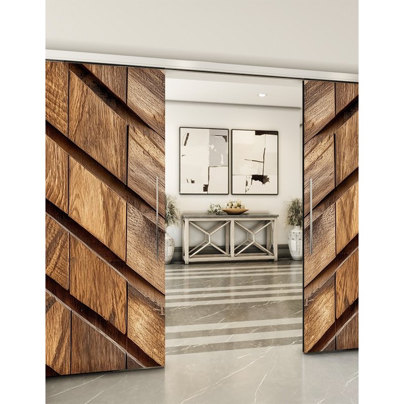 Holzschiebetür Slim-Line - Holzkunst Model 4067 Holzschiebetür Slim-Line - Holzkunst Model 4067