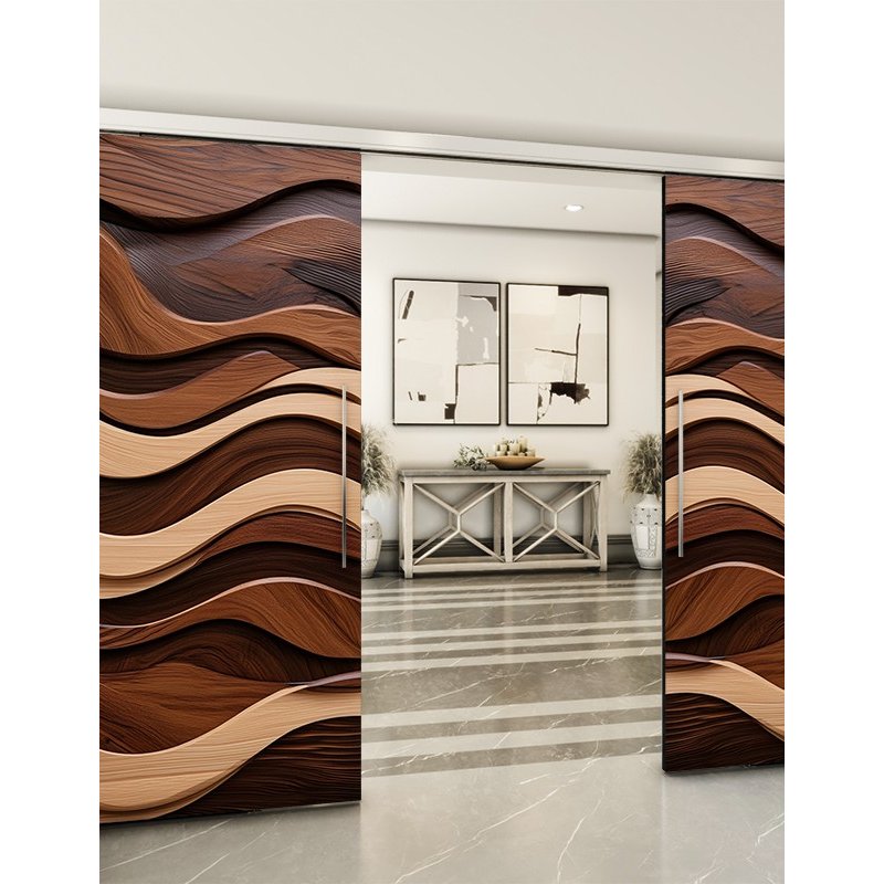 Holzschiebetür Slim-Line - Holzkunst Model 4072 Holzschiebetür Slim-Line - Holzkunst Model 4072