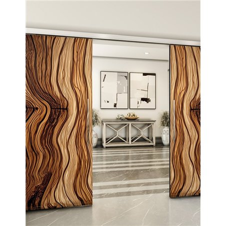 Holzschiebetür Slim-Line - Holzkunst  Model 4092