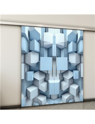 Holzschiebetür Slim-Line - Geometrie  Model 4009-2