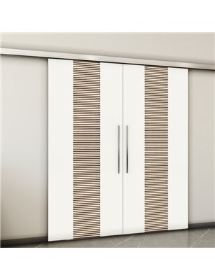 Holzschiebetür Slim-Line - Design-Linien  Model 4027-2
