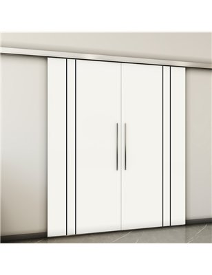 Holzschiebetür Slim-Line - Design-Linien  Model 4053-2