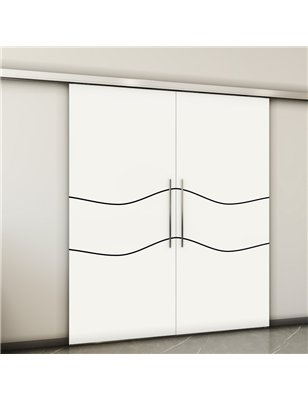 Holzschiebetür Slim-Line - Design-Linien  Model 4057-2