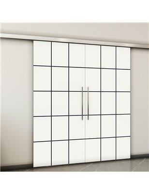 Holzschiebetür Slim-Line - Design-Linien  Model 4077-2