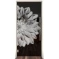 Pendeltür Blume 4 Gelasert Auf Grauglas Pendeltür Blume 4 Gelasert Auf Grauglas