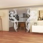 Glasschiebetür ECO-LINE Rauch Gelasert Auf Klarglas Glasschiebetür ECO-LINE Rauch Gelasert Auf Klarglas