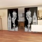 Glasschiebetür ECO-LINE Big Ben Gelasert Auf Grauglas Glasschiebetür ECO-LINE Big Ben Gelasert Auf Grauglas
