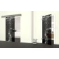 Glasschiebetür ECO-LINE Wasser Gelasert Auf Grauglas Glasschiebetür ECO-LINE Wasser Gelasert Auf Grauglas