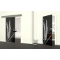 Glasschiebetür ECO-LINE Ernte III Gelasert Auf Grauglas Glasschiebetür ECO-LINE Ernte III Gelasert Auf Grauglas