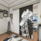 Glasschiebetür ECO-LINE Riesenrad Gelasert Auf Grauglas Glasschiebetür ECO-LINE Riesenrad Gelasert Auf Grauglas