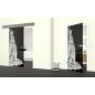 Glasschiebetür ECO-LINE Landscape Gelasert Auf Grauglas Glasschiebetür ECO-LINE Landscape Gelasert Auf Grauglas