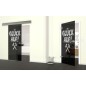 Glasschiebetür ECO-LINE Glück Auf Gelasert Auf Grauglas Glasschiebetür ECO-LINE Glück Auf Gelasert Auf Grauglas