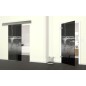 Glasschiebetür ECO-LINE Wasser 2 Gelasert Auf Grauglas Glasschiebetür ECO-LINE Wasser 2 Gelasert Auf Grauglas