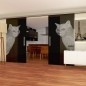 Glasschiebetür SLIM-LINE Cats Gelasert Auf Grauglas Glasschiebetür SLIM-LINE Cats Gelasert Auf Grauglas