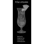 Lichtausschnitt Pina Colada Gelasert Auf Klarglas Lichtausschnitt Pina Colada Gelasert Auf Klarglas