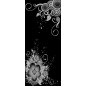 Lichtausschnitt Blume 11 Gelasert Auf Grauglas Lichtausschnitt Blume 11 Gelasert Auf Grauglas
