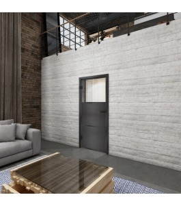 Ganzglastür Loft Schwarzeisen Genietet 15 Auf Klarglas