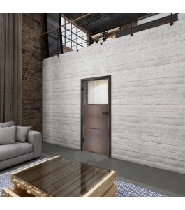 Ganzglastür Loft Rosteisen Genietet 15 Auf Klarglas