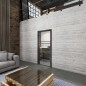 Ganzglastür Loft Schwarzlack 17 Auf Klarglas