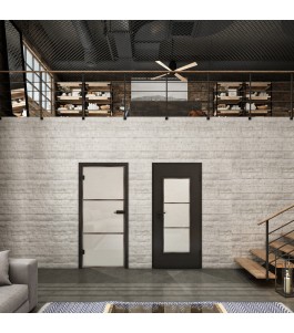 Ganzglastür Loft Rosteisen Genietet 03 Blickdicht
