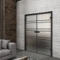 Ganzglastür Loft Schwarzlack 16 Blickdicht