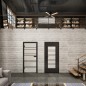 Ganzglastür Loft Schwarzlack 16 Blickdicht