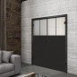 Ganzglastür Loft Schwarzlack 25 Blickdicht Ganzglastür Loft Schwarzlack 25 Blickdicht