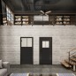 Ganzglastür Loft Schwarzlack 25 Blickdicht Ganzglastür Loft Schwarzlack 25 Blickdicht
