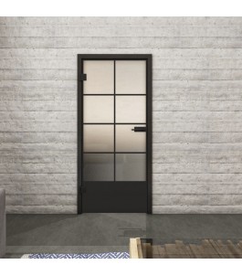 Ganzglastür Loft Schwarzlack 34 Blickdicht-modernes Zuhause