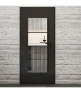 Lichtausschnitt Loft Schwarzlack 02 Auf Klarglas
