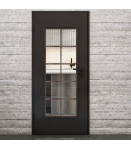 Lichtausschnitt Loft Rosteisen Genietet 05 Auf Klarglas