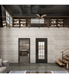 Lichtausschnitt Loft Rosteisen Genietet 09 Auf Klarglas