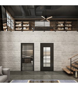 Lichtausschnitt Loft Schwarzlack 19 Auf Klarglas
