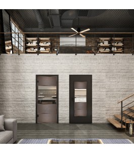Lichtausschnitt Loft Rosteisen Genietet 25 Auf Klarglas