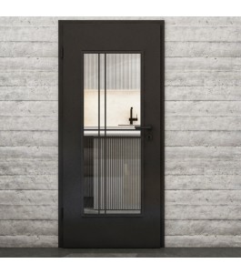 Lichtausschnitt Loft Schwarzlack 21 Auf Klarglas