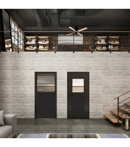 Lichtausschnitt Loft Schwarzlack 22 Auf Klarglas