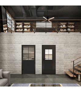 Lichtausschnitt Loft Schwarzlack 24 Auf Klarglas