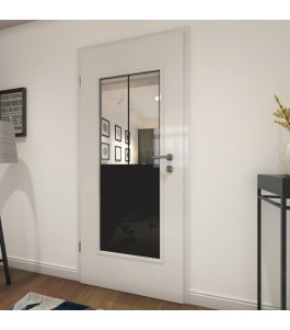 Lichtausschnitt Loft Schwarzlack 26 Auf Klarglas