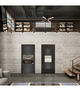 Lichtausschnitt Loft Schwarzeisen Genietet 27 Auf Klarglas