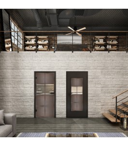 Lichtausschnitt Loft Rosteisen Genietet 29 Auf Klarglas