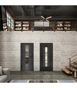 Lichtausschnitt Loft Schwarzeisen Genietet 36 Auf Klarglas
