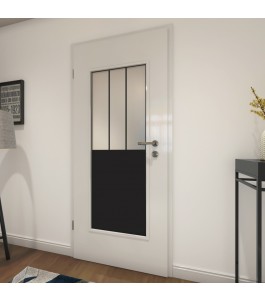 Lichtausschnitt Loft Schwarzlack 30 Blickdicht