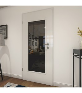 Lichtausschnitt Loft Schwarzlack 03 Auf Grauglas