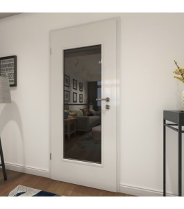 Lichtausschnitt Loft Schwarzlack 04 Auf Grauglas