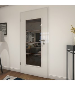 Lichtausschnitt Loft Rosteisen Genietet 02 Auf Grauglas