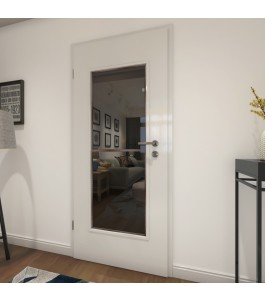 Lichtausschnitt Loft Rosteisen Genietet 04 Auf Grauglas
