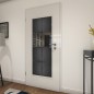 Lichtausschnitt Loft Schwarzeisen Genietet 29 Auf Grauglas Lichtausschnitt Loft Schwarzeisen Genietet 29 Auf Grauglas