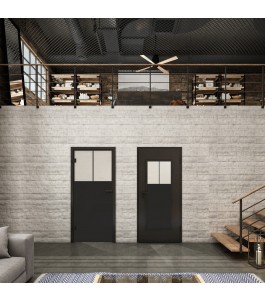 Lichtausschnitt Loft Schwarzlack 25 Blickdicht