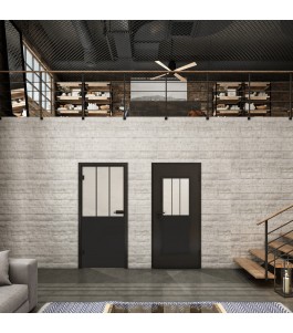 Lichtausschnitt Loft Schwarzlack 30 Blickdicht