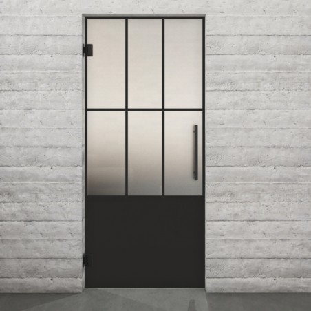 Pendeltür Loft Schwarzlack 03 Blickdicht - modernes Zuhause